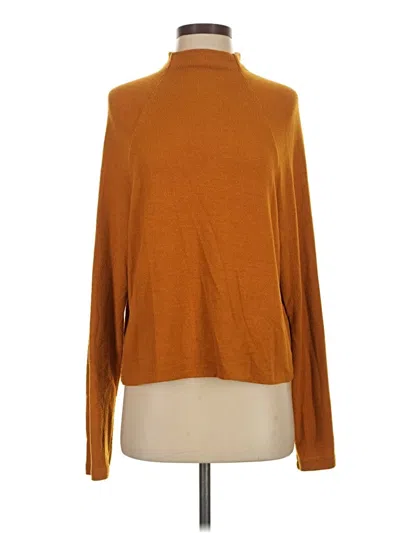 Pre-owned H&m Turtleneck Sweater In Orange
