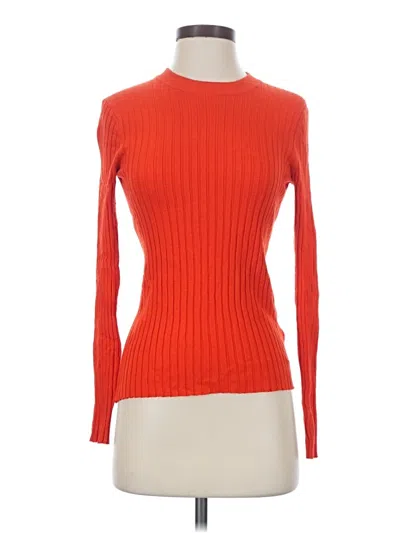 Pre-owned H&m Turtleneck Sweater In Orange