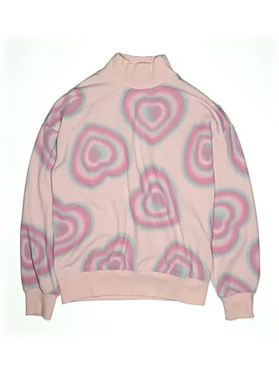 Pre-owned H&m Kids' Turtleneck Sweater In Pink