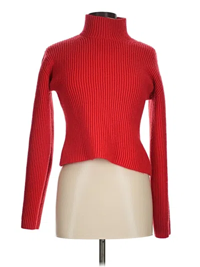 Pre-owned H&m Turtleneck Sweater In Red