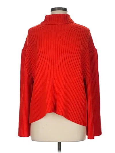 H&m Turtleneck Sweater In Red