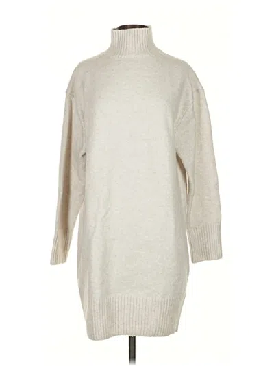 Pre-owned H&m Turtleneck Sweater In Silver