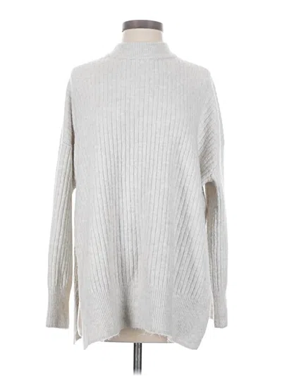 Pre-owned H&m Turtleneck Sweater In Silver