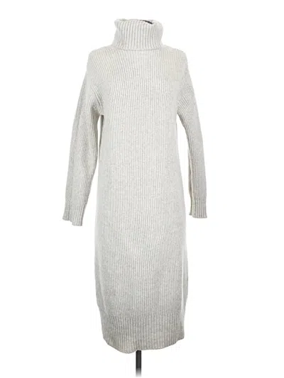 Pre-owned H&m Turtleneck Sweater In Silver