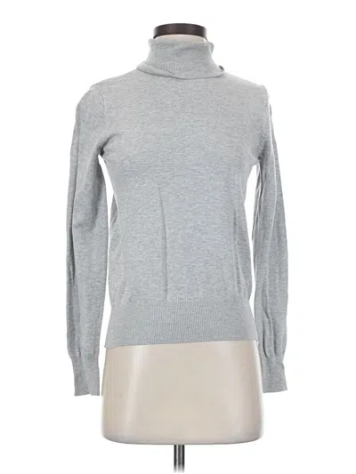 Pre-owned H&m Turtleneck Sweater In Silver