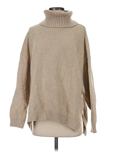 Pre-owned H&m Turtleneck Sweater In Tan
