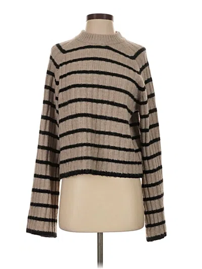 Pre-owned H&m Turtleneck Sweater In Tan