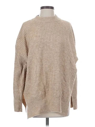 Pre-owned H&m Turtleneck Sweater In Tan