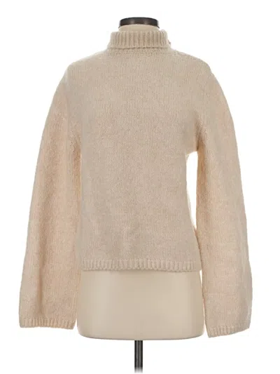 Pre-owned H&m Turtleneck Sweater In Tan