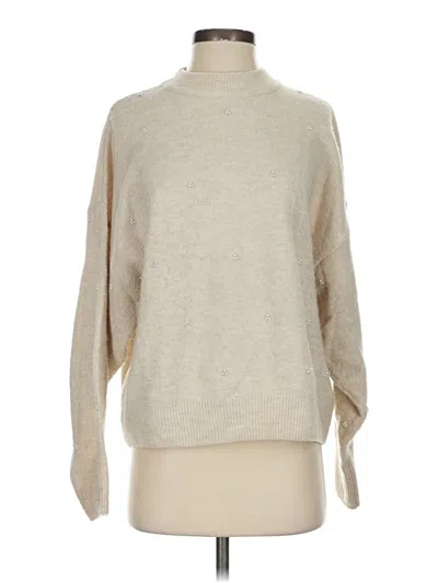 Pre-owned H&m Turtleneck Sweater In Tan