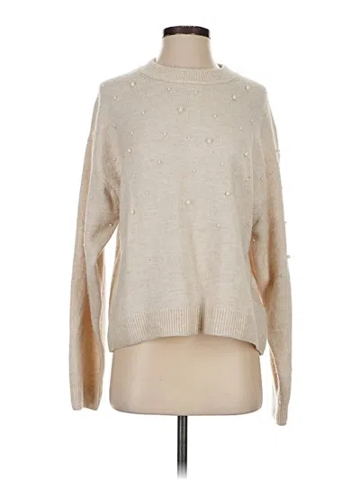 Pre-owned H&m Turtleneck Sweater In Tan