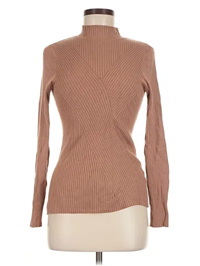 Pre-owned H&m Turtleneck Sweater In Tan