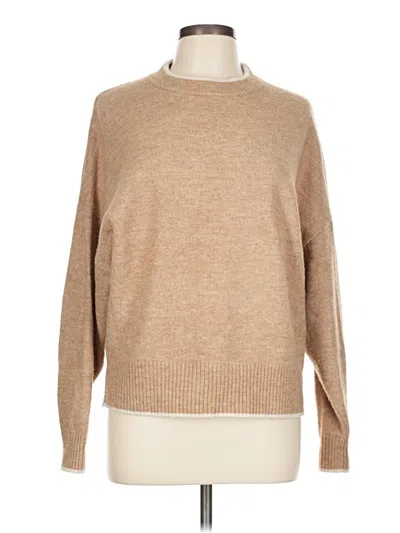 Pre-owned H&m Turtleneck Sweater In Tan