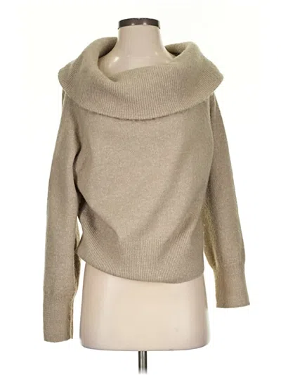 Pre-owned H&m Turtleneck Sweater In Tan