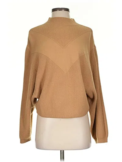 Pre-owned H&m Turtleneck Sweater In Tan