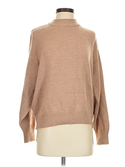 Pre-owned H&m Turtleneck Sweater In Tan