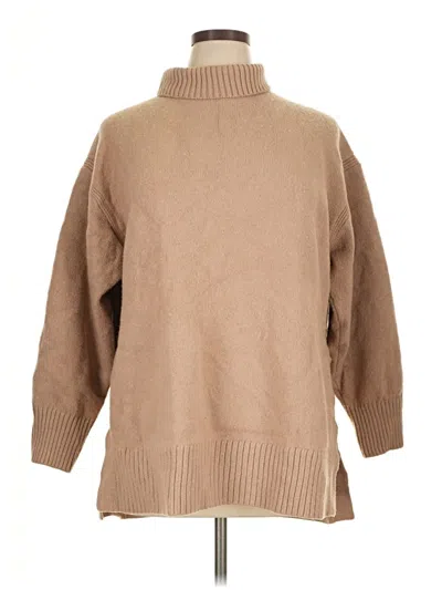 Pre-owned H&m Turtleneck Sweater In Tan