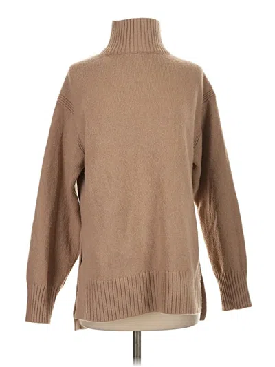 Pre-owned H&m Turtleneck Sweater In Tan