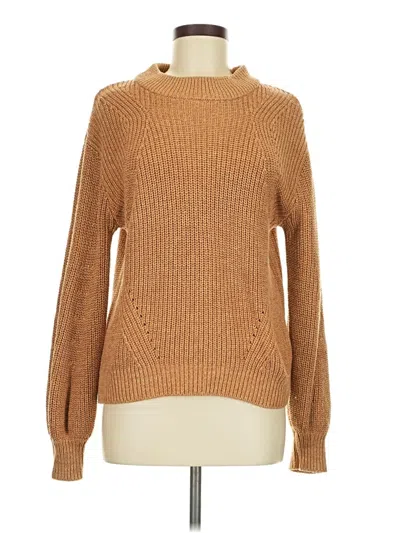 Pre-owned H&m Turtleneck Sweater In Tan