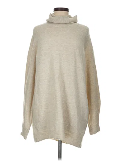 Pre-owned H&m Turtleneck Sweater In Tan