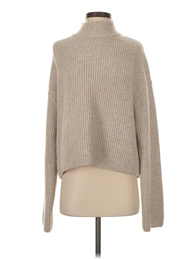 Pre-owned H&m Turtleneck Sweater In Tan