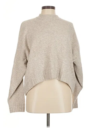 Pre-owned H&m Turtleneck Sweater In Tan