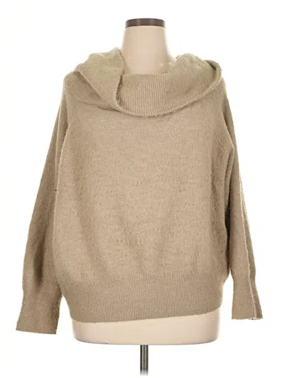 Pre-owned H&m Turtleneck Sweater In Tan