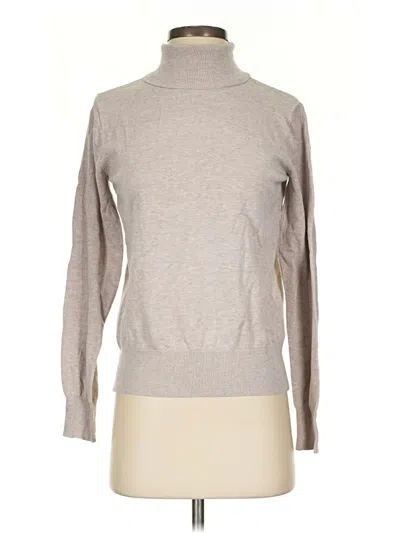 Pre-owned H&m Turtleneck Sweater In Tan