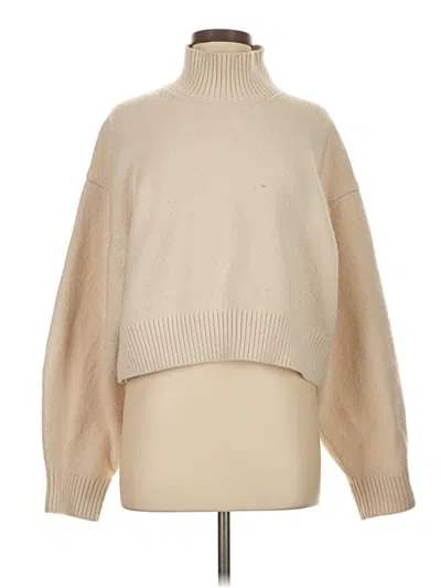 Pre-owned H&m Turtleneck Sweater In Tan
