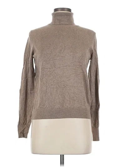 Pre-owned H&m Turtleneck Sweater In Tan