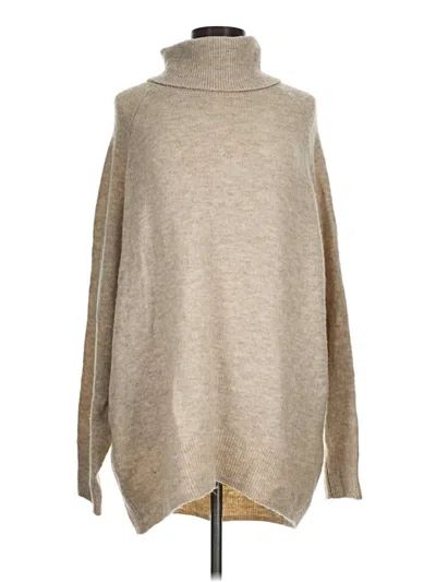Pre-owned H&m Turtleneck Sweater In Tan