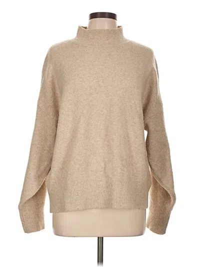 Pre-owned H&m Turtleneck Sweater In Tan