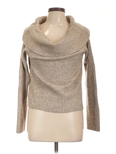 Pre-owned H&m Turtleneck Sweater In Tan