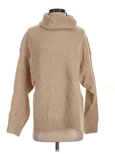 H&m Turtleneck Sweater In Nude