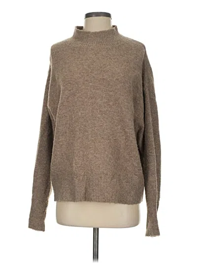 Pre-owned H&m Turtleneck Sweater In Tan
