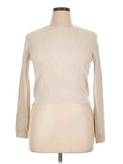 Pre-owned H&m Turtleneck Sweater In Tan