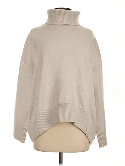Pre-owned H&m Turtleneck Sweater In Tan