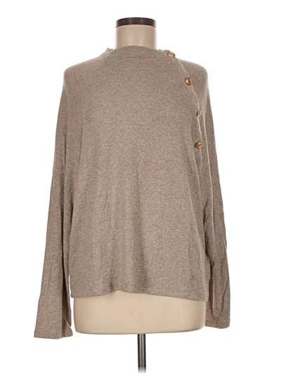 Pre-owned H&m Turtleneck Sweater In Tan