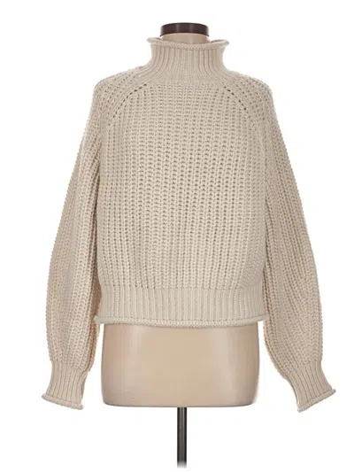 Pre-owned H&m Turtleneck Sweater In Tan