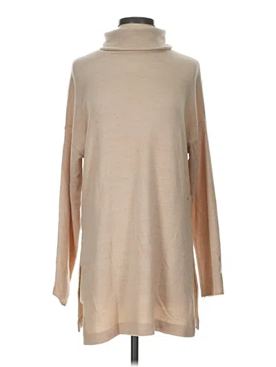 Pre-owned H&m Turtleneck Sweater In Tan