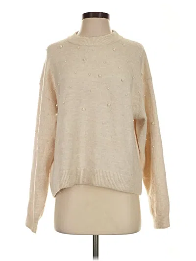 Pre-owned H&m Turtleneck Sweater In Tan