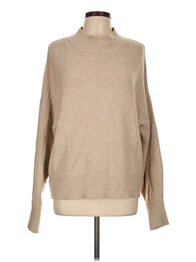 Pre-owned H&m Turtleneck Sweater In Tan