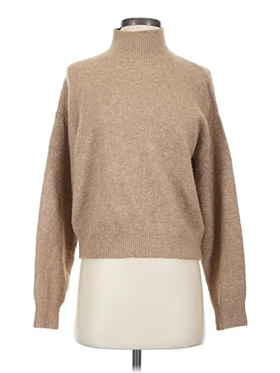 Pre-owned H&m Turtleneck Sweater In Tan