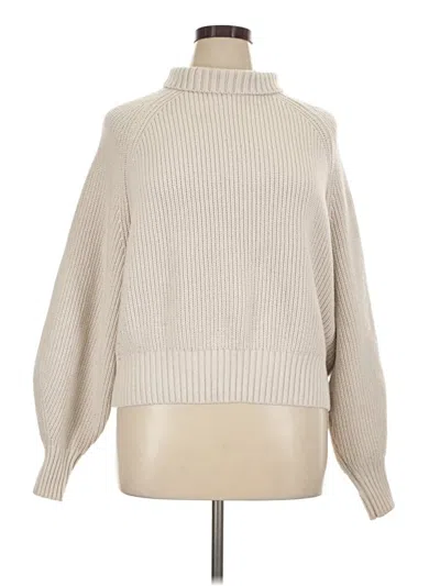 Pre-owned H&m Turtleneck Sweater In Tan