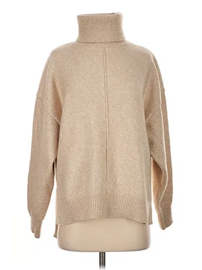 Pre-owned H&m Turtleneck Sweater In Tan