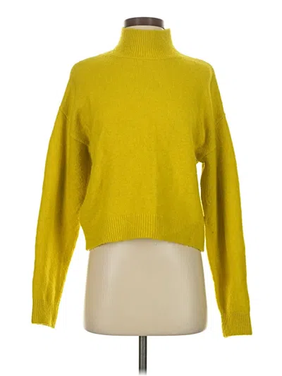 Pre-owned H&m Turtleneck Sweater In Yellow