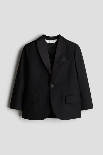 H&m Kids' Tuxedo Jacket In Black