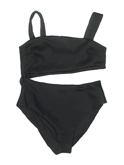 Pre-owned H&m Two Piece Swimsuit In Black