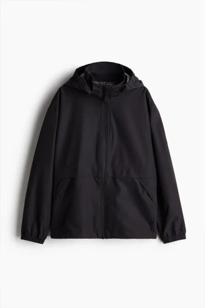 H&m Kids'  Unisex Rain Jacket With Stormmove In Black
