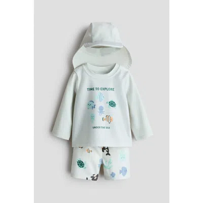 H&m Babies'  Upf 50 Sun Protection Set In Blue